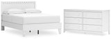 Hallityn Panel Platform Bed and Dresser