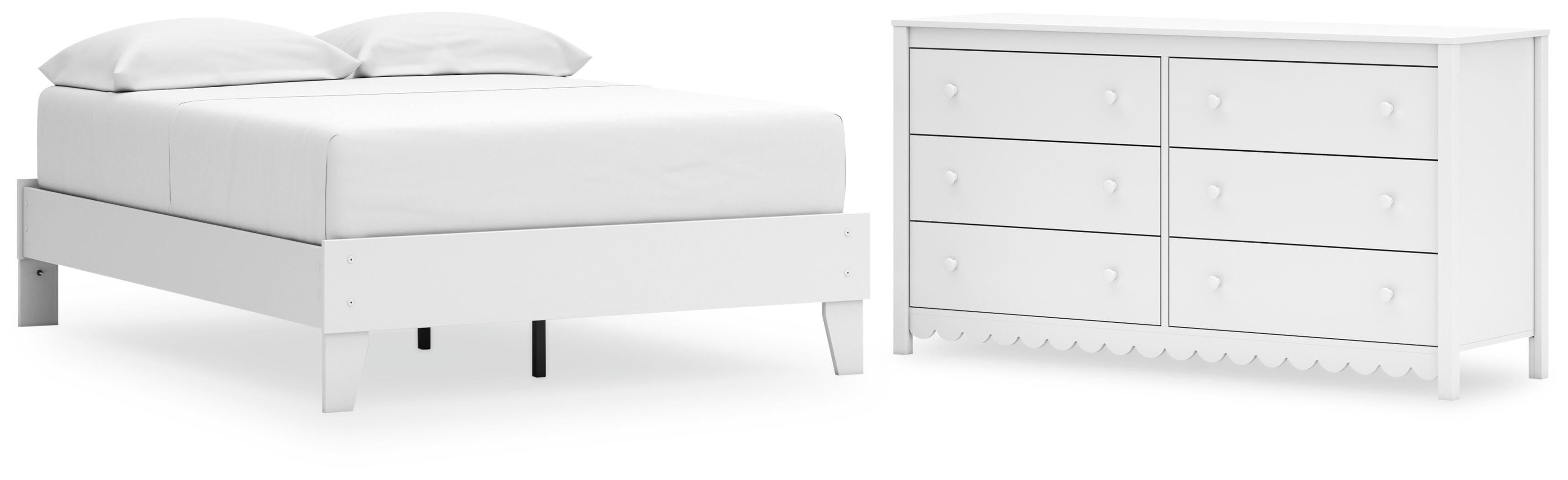 Hallityn Platform Bed and Dresser