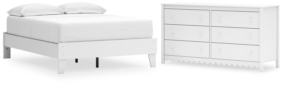 Hallityn Platform Bed and Dresser