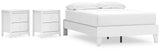 Hallityn Platform Bed and 2 Nightstands
