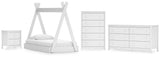 Hallityn Tent Bed, Dresser, Chest and Nightstand