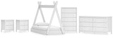 Hallityn Tent Bed, Dresser, Chest and 2 Nightstands