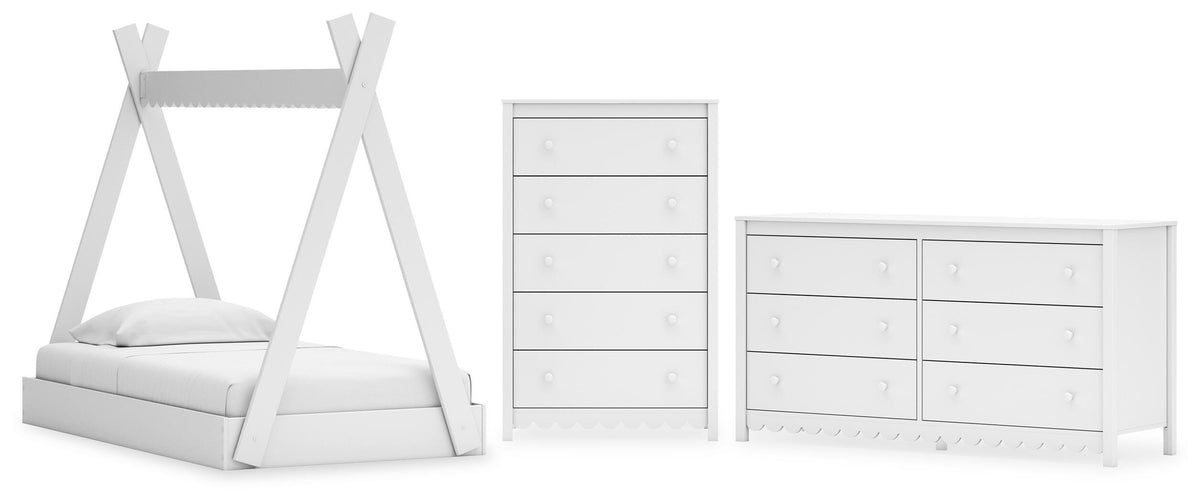 Hallityn Tent Bed, Dresser and Chest