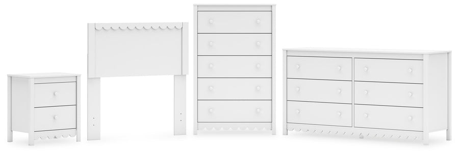 Hallityn Panel Headboard, Dresser, Chest and Nightstand