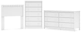 Hallityn Panel Headboard, Dresser and Chest