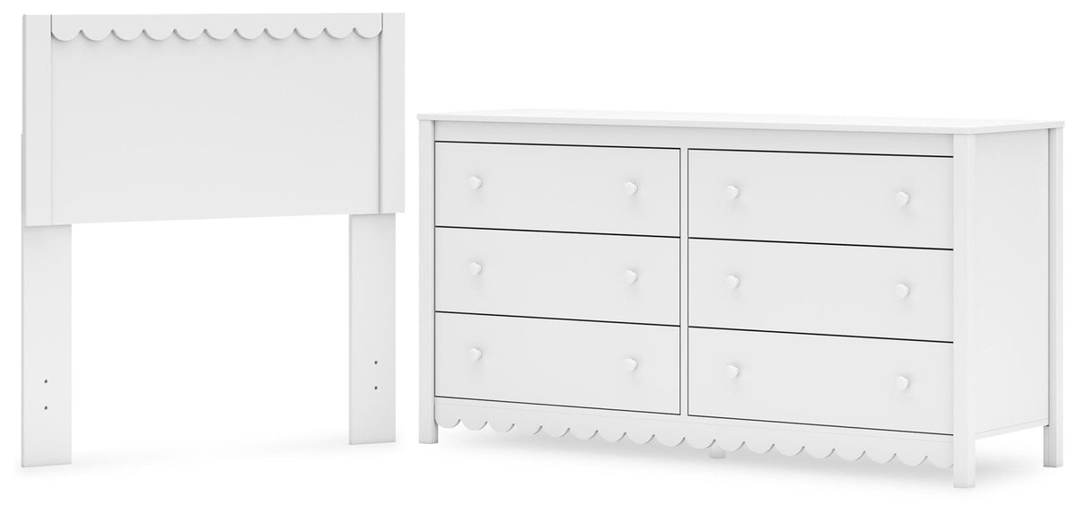 Hallityn Panel Headboard and Dresser