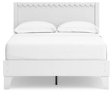 Hallityn Panel Platform Bed and 2 Nightstands