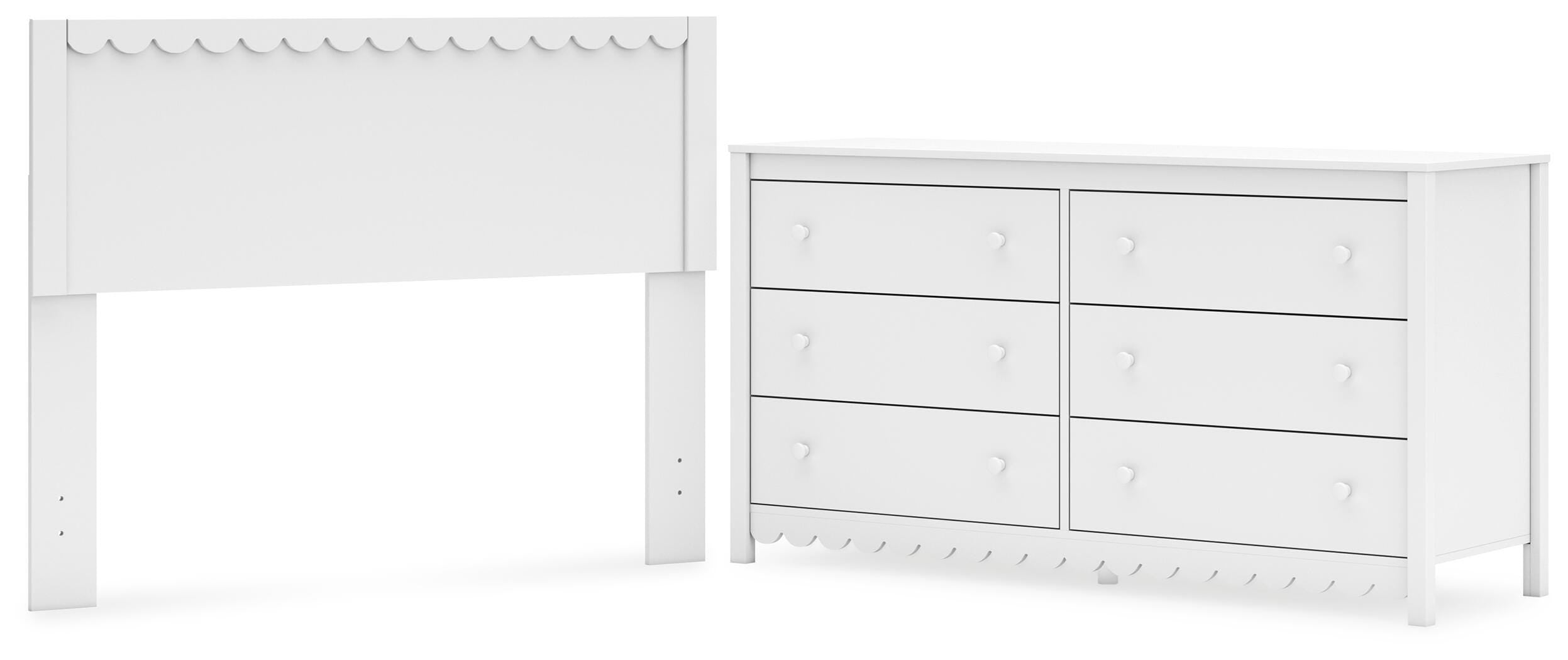 Hallityn Panel Headboard and Dresser