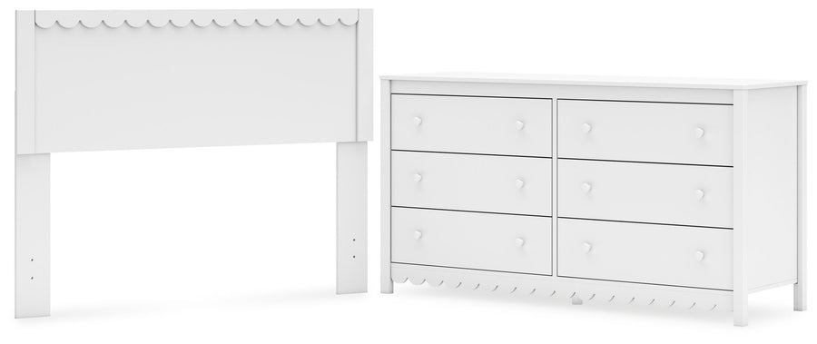 Hallityn Panel Headboard and Dresser