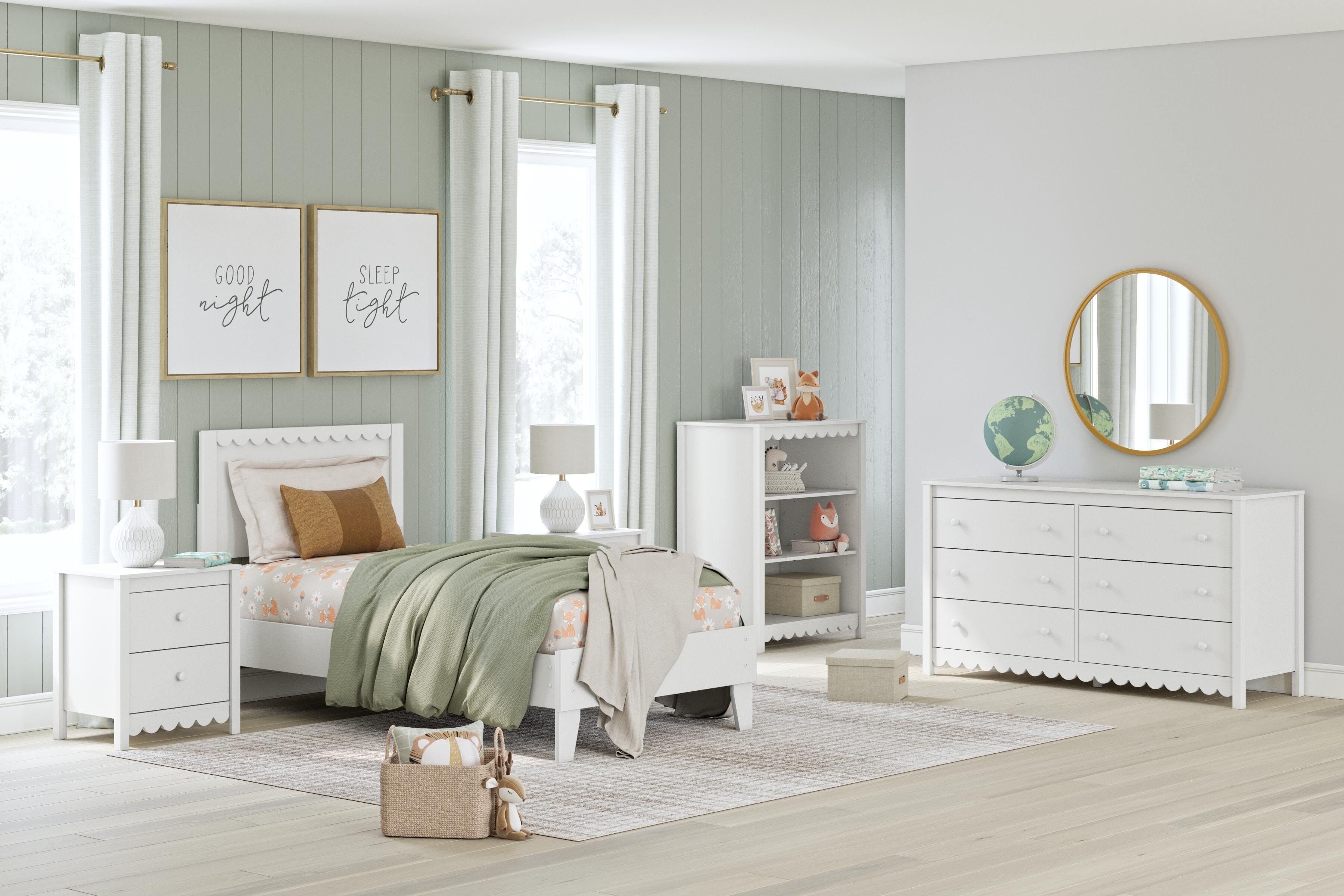 Hallityn Panel Platform Bed