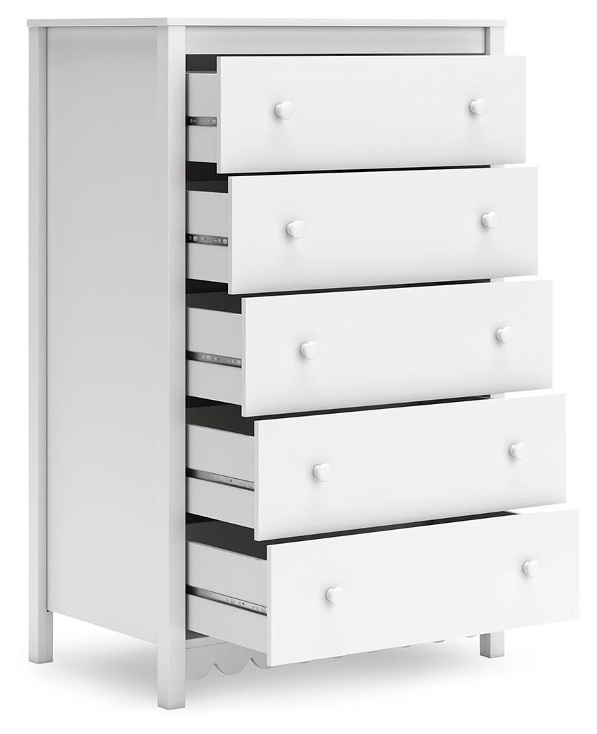 Hallityn Panel Platform Bed, Dresser and Chest