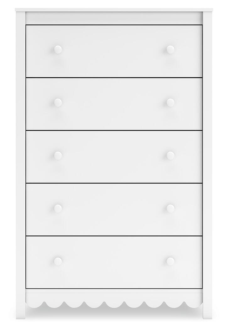 Hallityn Panel Platform Bed, Dresser, Chest and 2 Nightstands