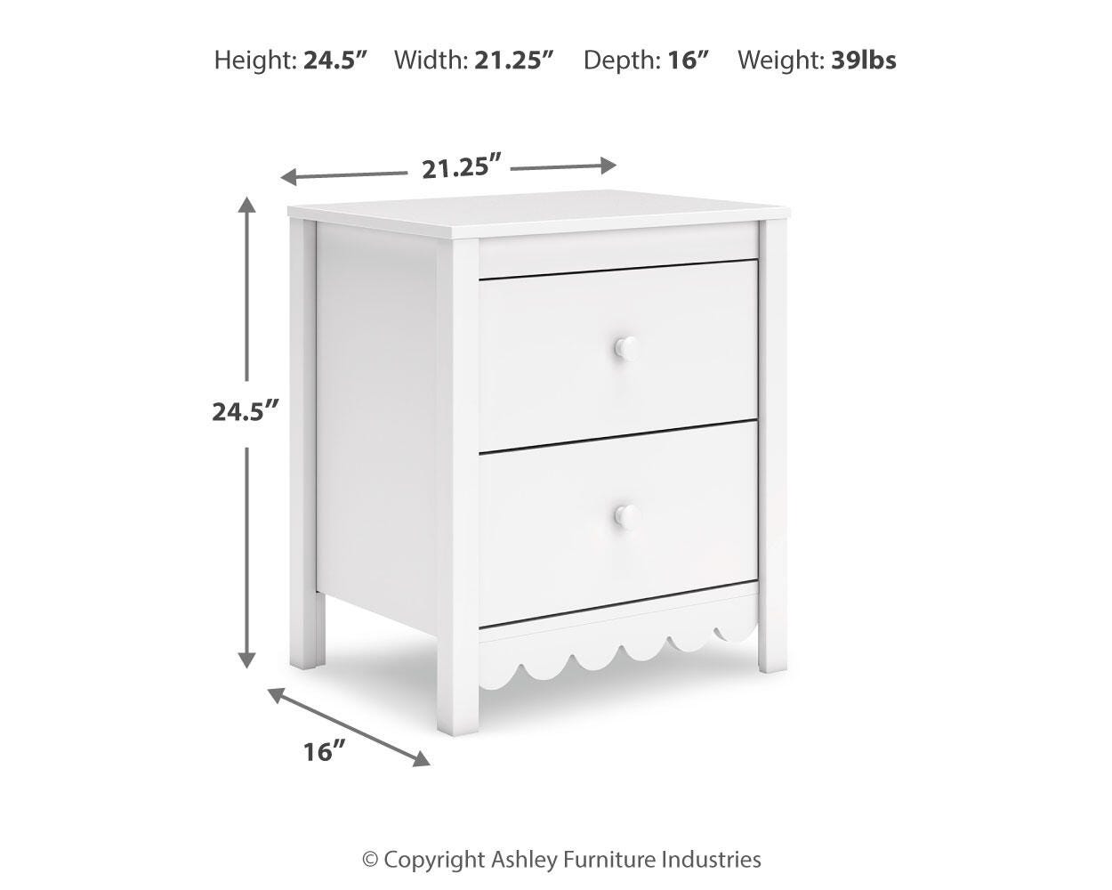 Hallityn Panel Headboard and 2 Nightstands