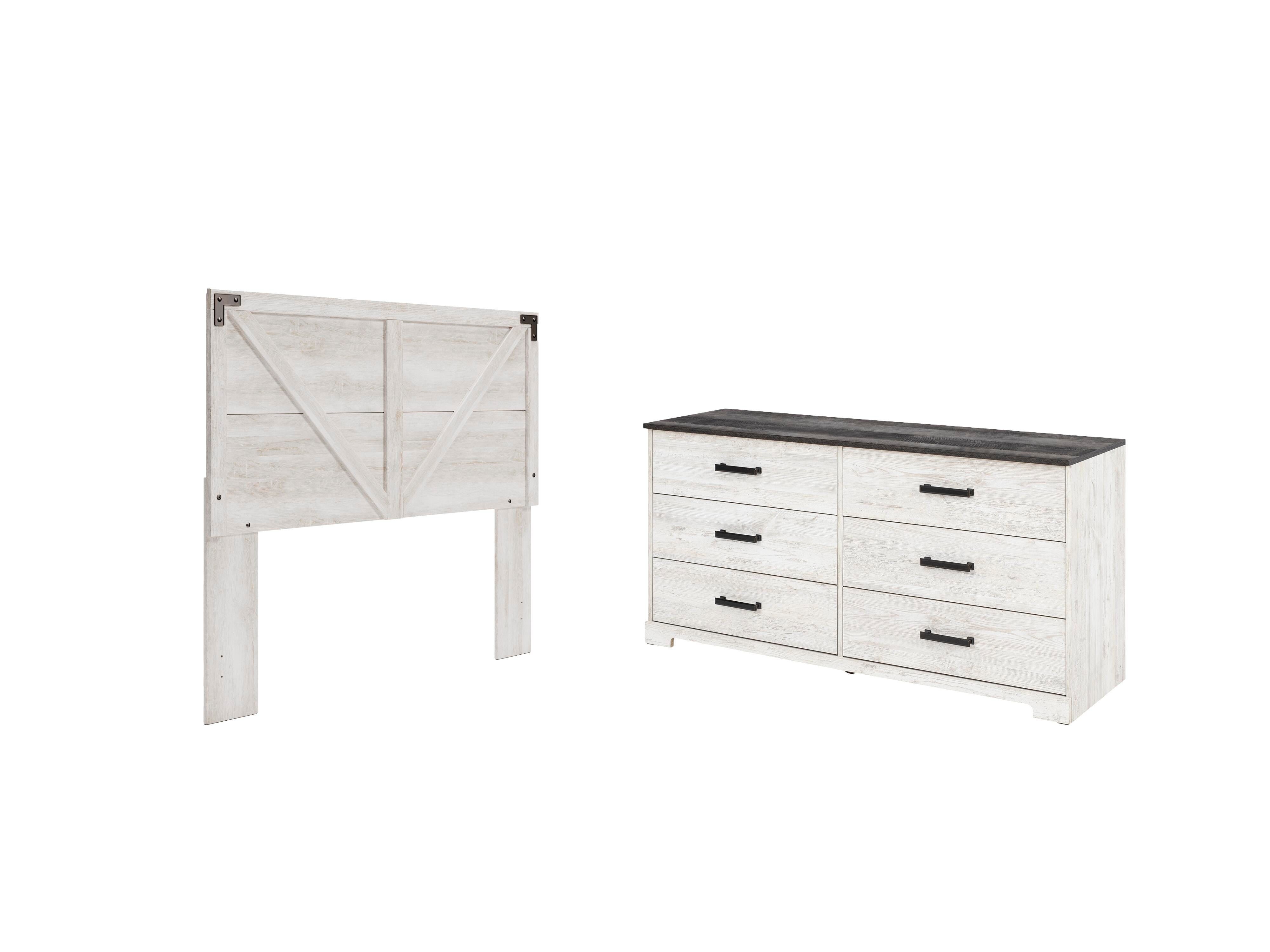 Shawburn Crossbuck Panel Headboard and Dresser