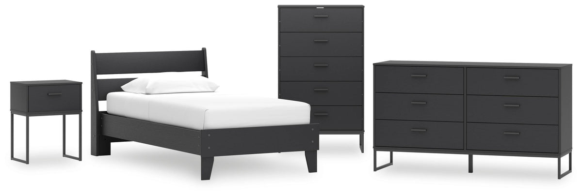 Socalle Panel Platform Bed, Dresser, Chest and Nightstand