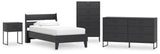 Socalle Panel Platform Bed, Dresser, Chest and Nightstand