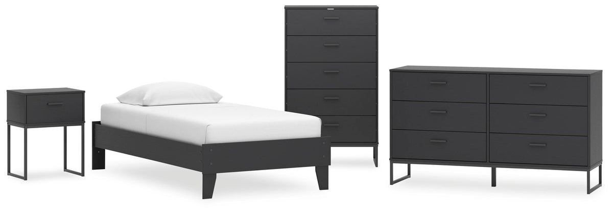 Socalle Platform Bed, Dresser, Chest and Nightstand
