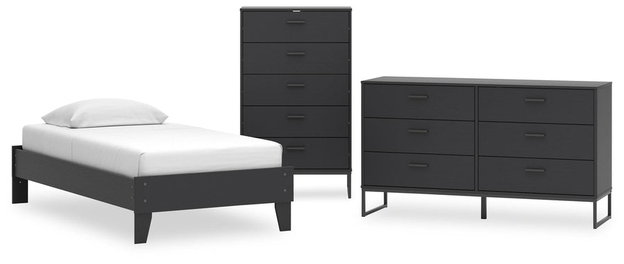 Socalle Platform Bed, Dresser and Chest