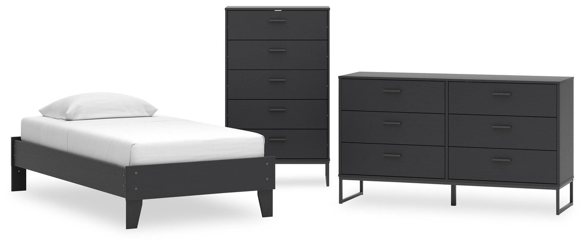 Socalle Platform Bed, Dresser and Chest