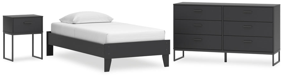 Socalle Platform Bed, Dresser and Nightstand