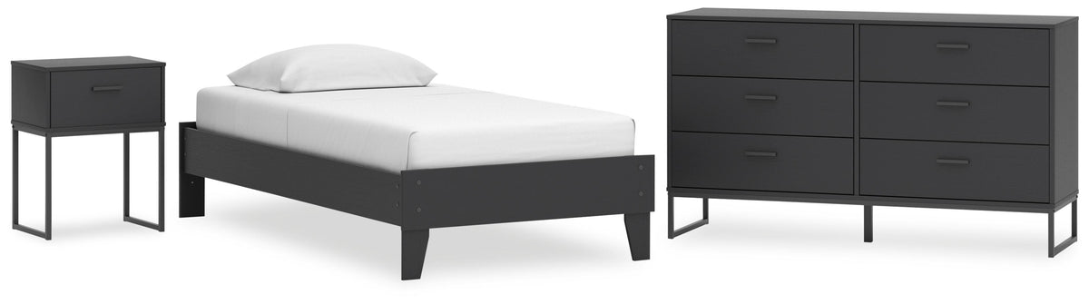 Socalle Platform Bed, Dresser and Nightstand