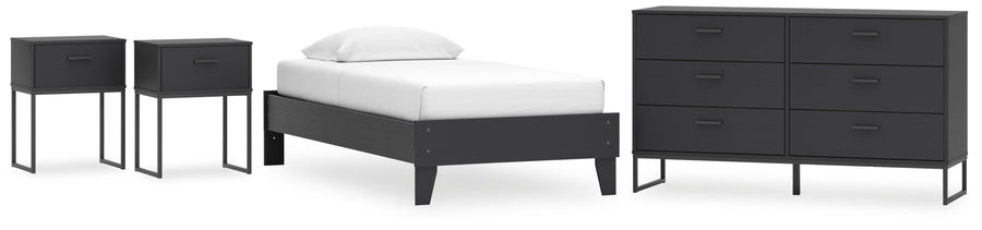 Socalle Platform Bed, Dresser and 2 Nightstands