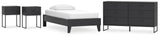 Socalle Platform Bed, Dresser and 2 Nightstands