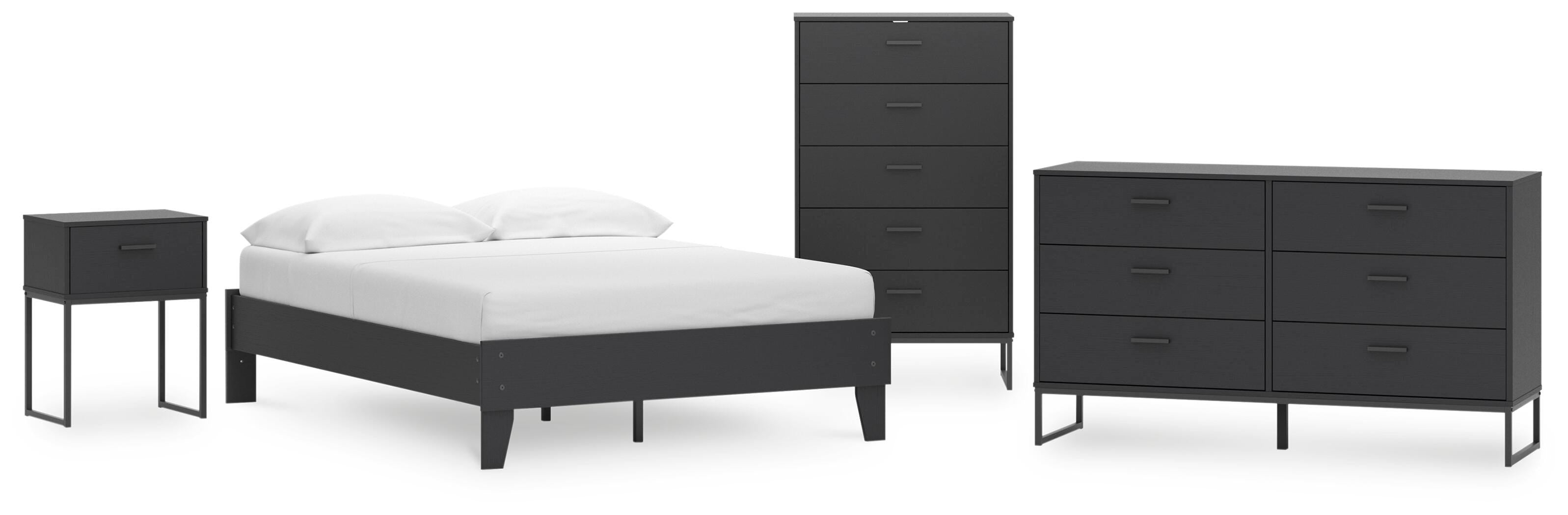 Socalle Platform Bed, Dresser, Chest and Nightstand