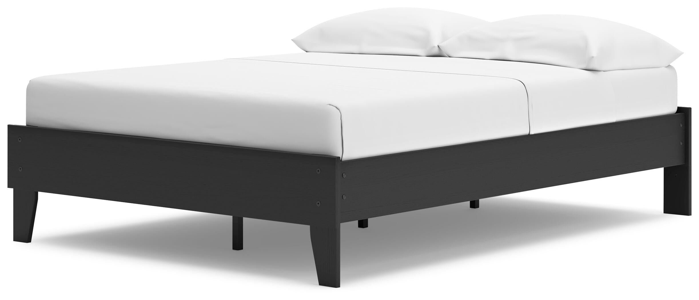 Socalle Platform Bed and 2 Nightstands
