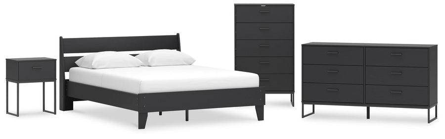 Socalle Panel Platform Bed, Dresser, Chest and Nightstand