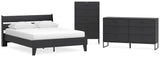Socalle Panel Platform Bed, Dresser and Chest