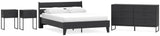 Socalle Panel Platform Bed, Dresser and 2 Nightstands
