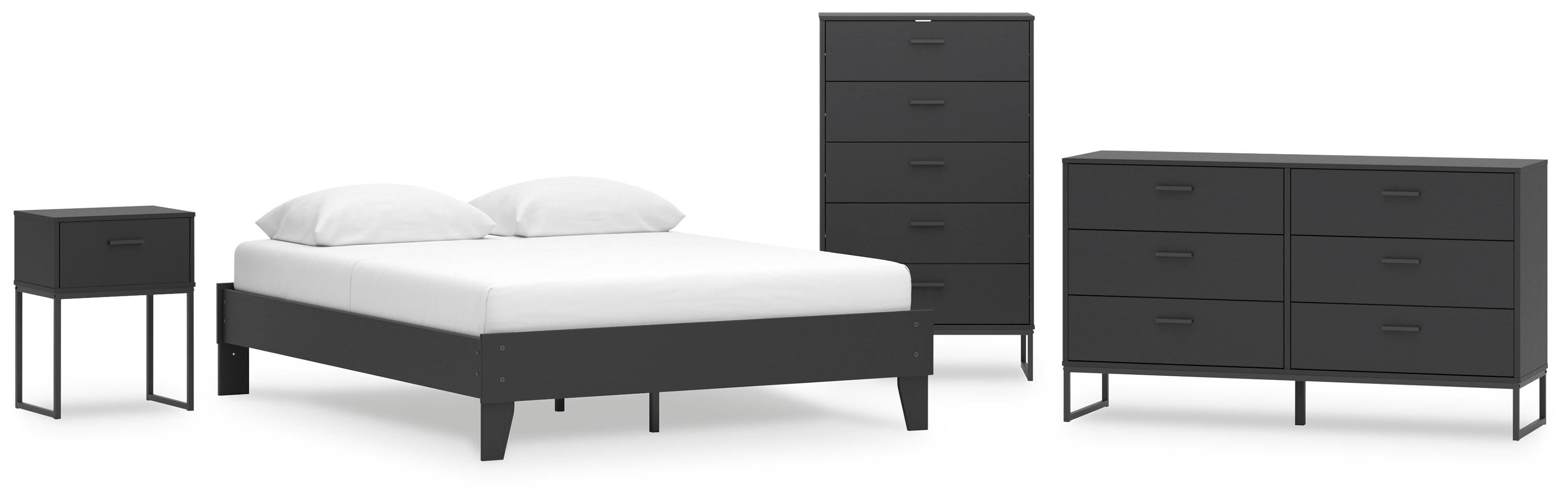 Socalle Platform Bed, Dresser, Chest and Nightstand