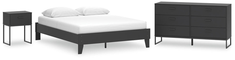 Socalle Platform Bed, Dresser and Nightstand