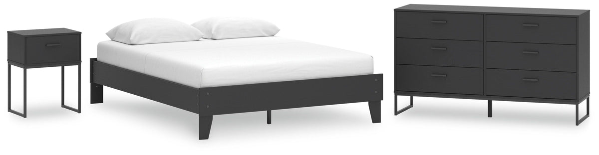 Socalle Platform Bed, Dresser and Nightstand
