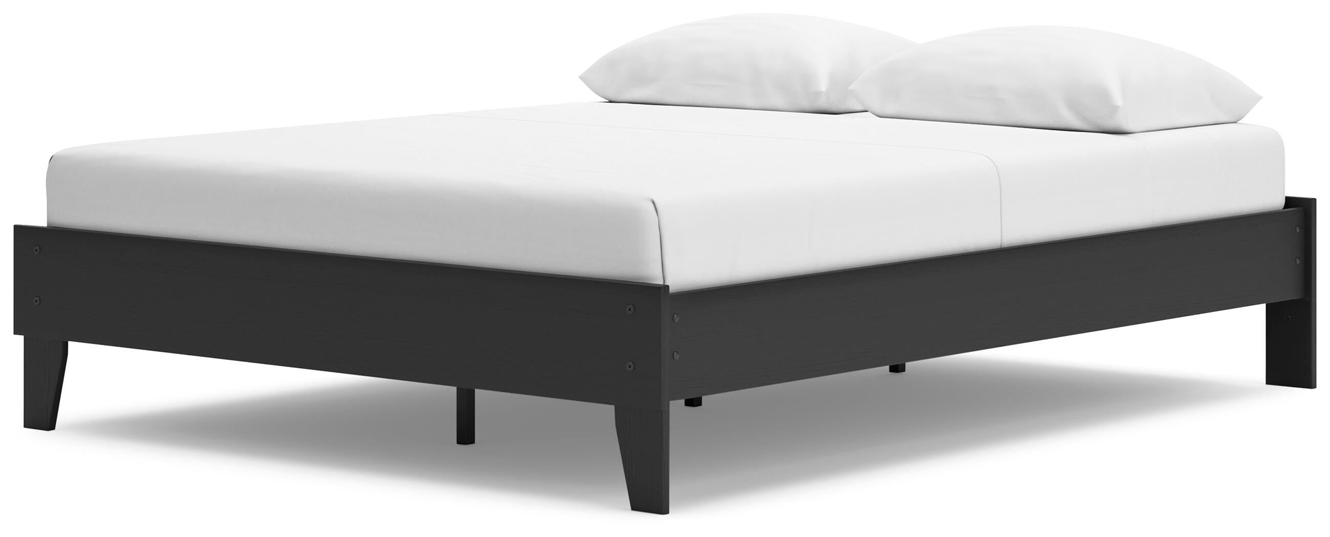 Socalle Platform Bed and 2 Nightstands