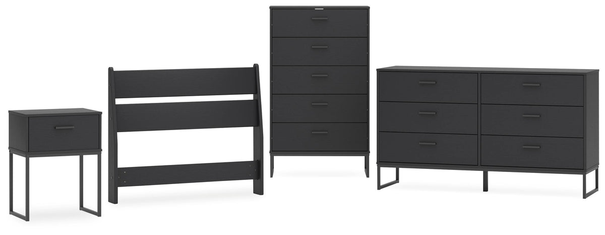 Socalle Panel Headboard, Dresser, Chest and Nightstand