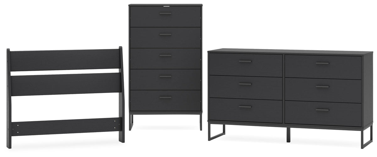 Socalle Panel Headboard, Dresser and Chest