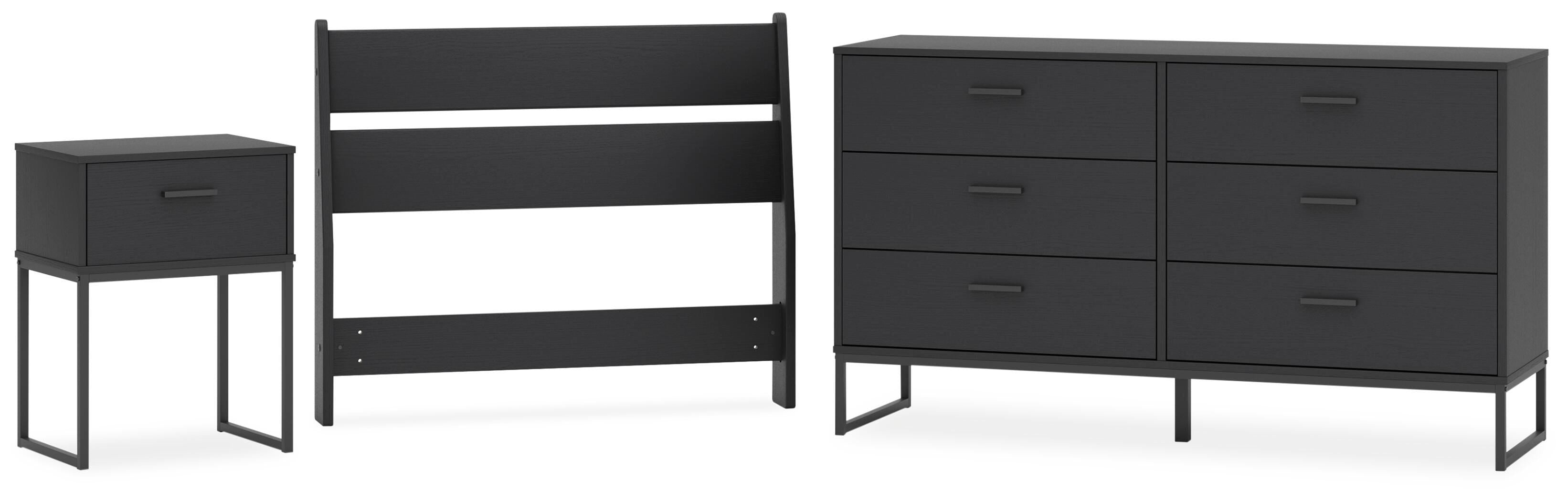 Socalle Panel Headboard, Dresser and Nightstand