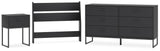 Socalle Panel Headboard, Dresser and Nightstand