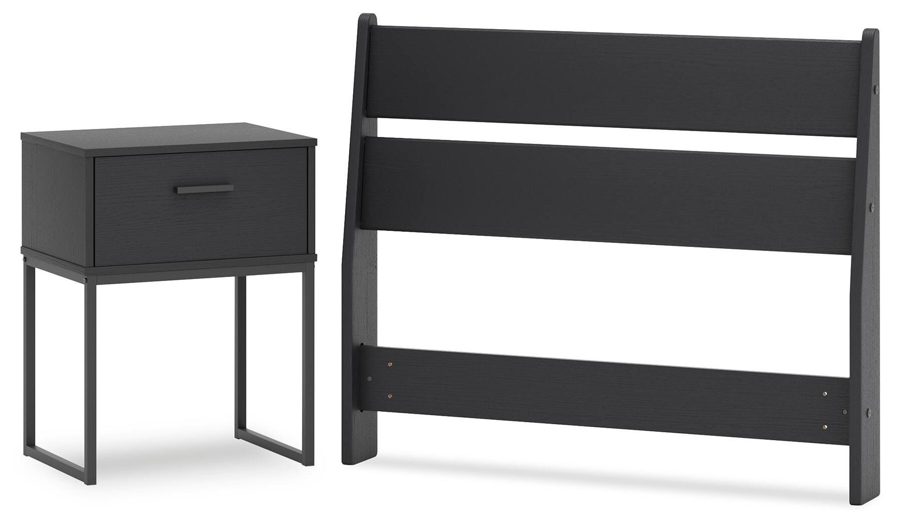 Socalle Panel Headboard and Nightstand