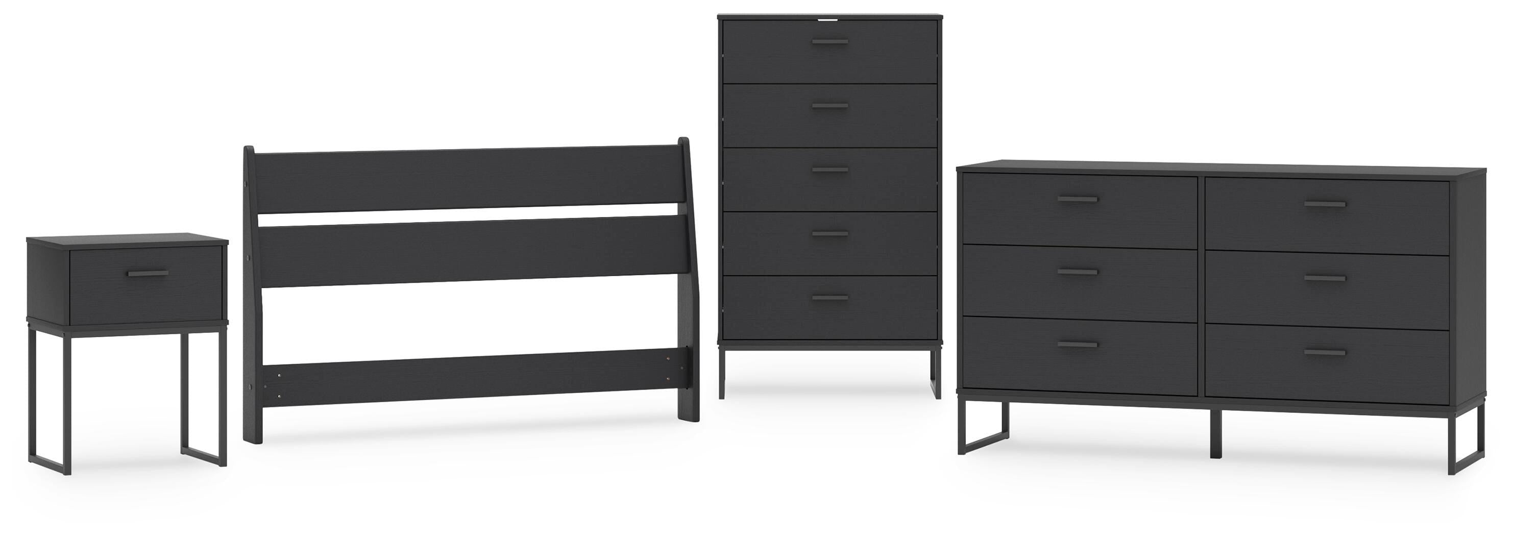 Socalle Panel Headboard, Dresser, Chest and Nightstand