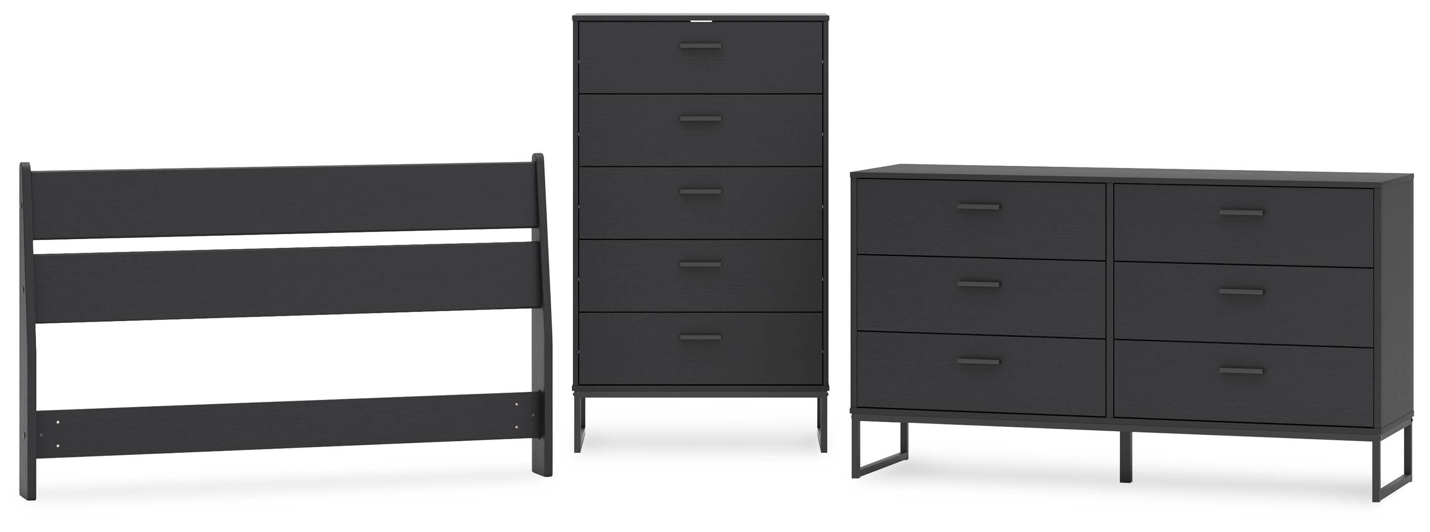 Socalle Panel Headboard, Dresser and Chest