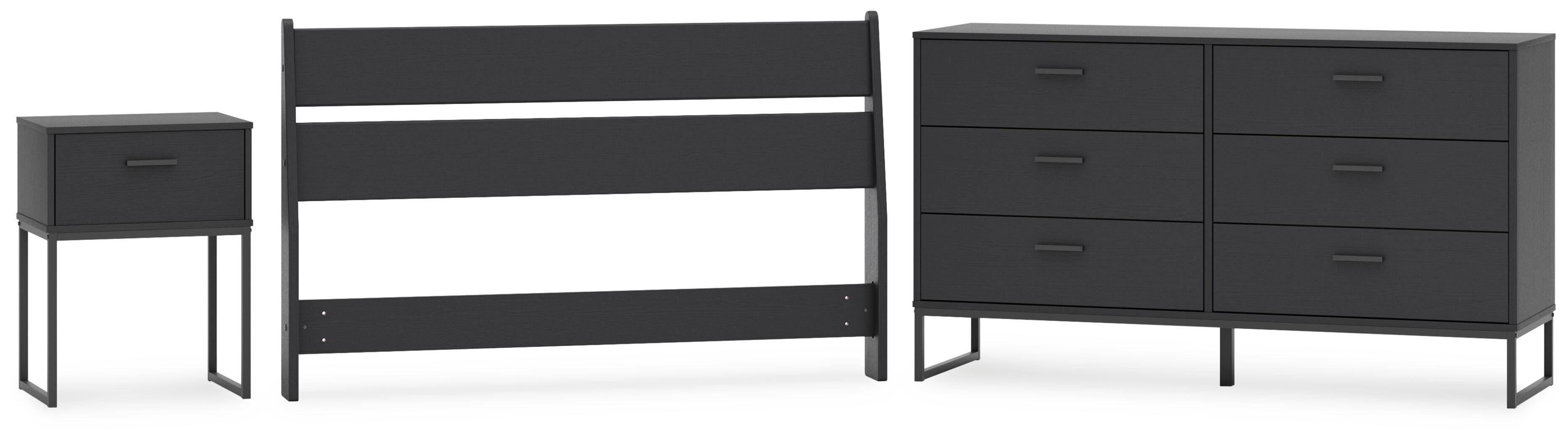 Socalle Panel Headboard, Dresser and Nightstand