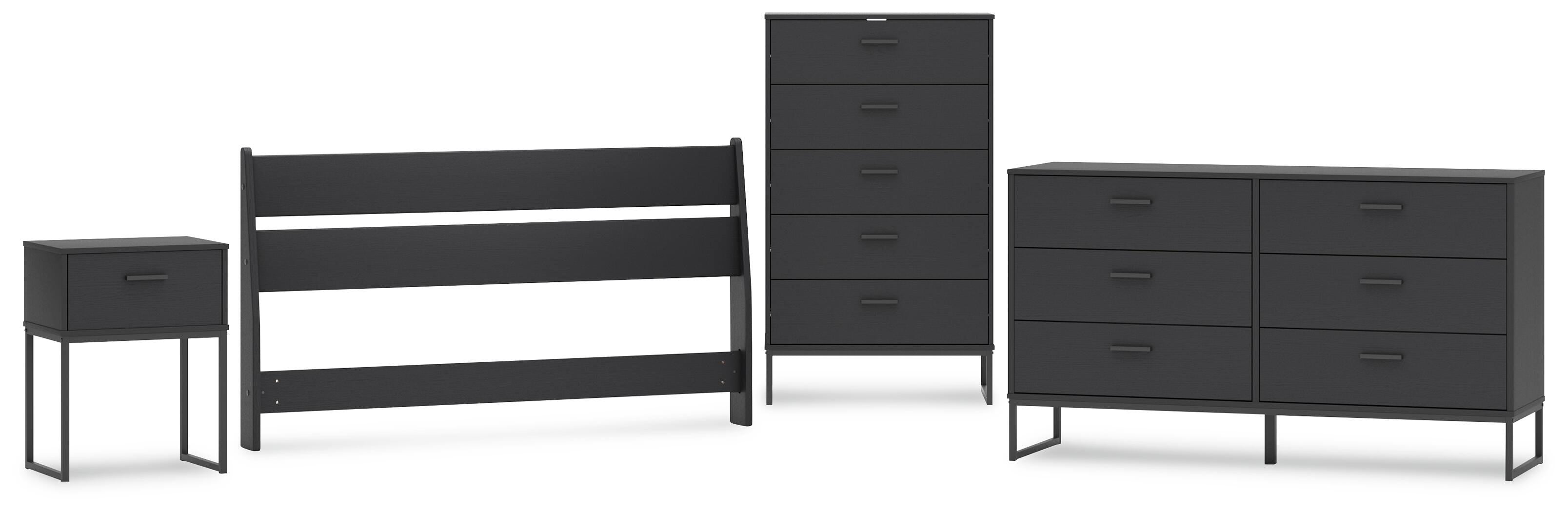 Socalle Panel Headboard, Dresser, Chest and Nightstand