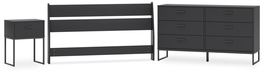 Socalle Panel Headboard, Dresser and Nightstand