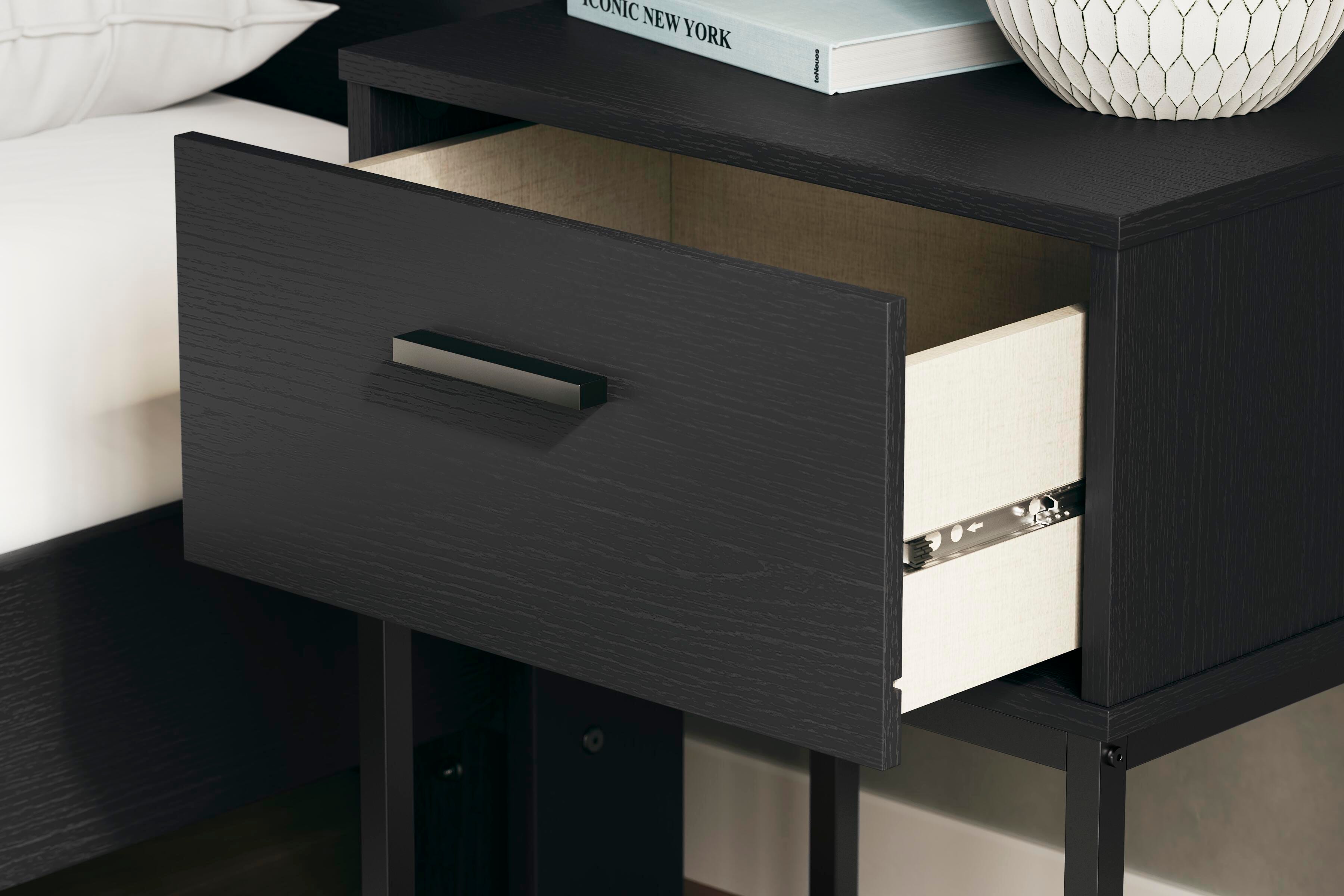 Socalle Platform Bed and Nightstand
