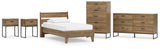 Deanlow Platform Panel Bed, Dresser, Chest and 2 Nightstands