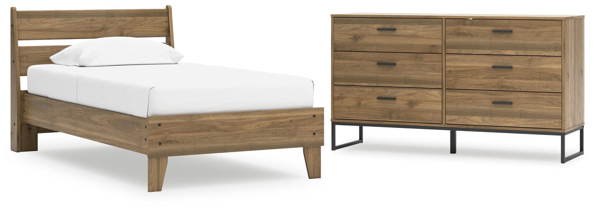 Deanlow Platform Panel Bed and Dresser