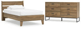 Deanlow Platform Panel Bed and Dresser